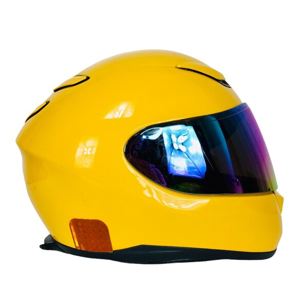 Yellow Iridescent 63-64CM XX-Large 7 7/8-8" Full Face Moto Helmet SHOEI RF-1100 - Picture 4 of 12